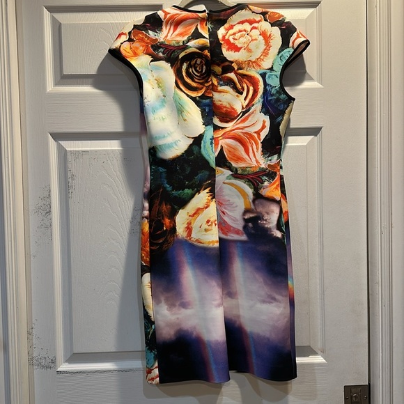 Clover Canyon Magical Sky Neoprene Bodycon Fitted Mini Dress L - Picture 9 of 10